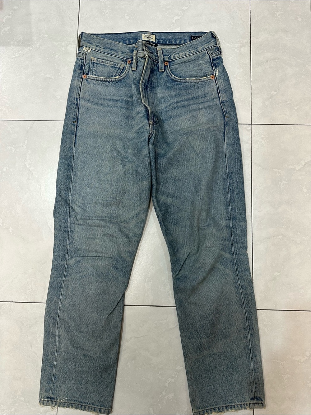 Citizens Of Humanity Premium Vintage Dree Crop High Rise Slim Straight Jean